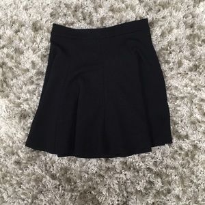 Lush black skater skirt